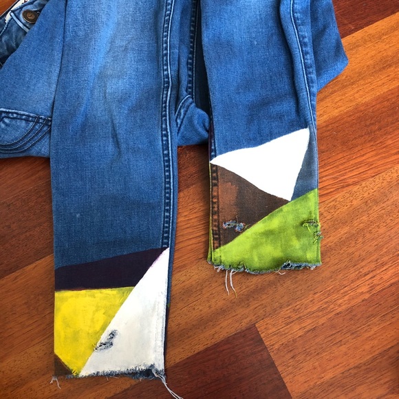 Hand painted jeans - Picture 3 of 6